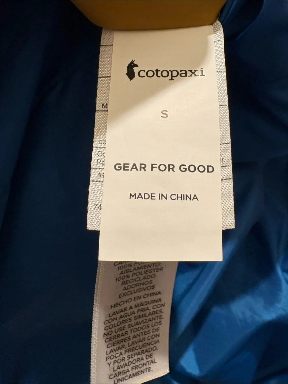 Cotopaxi Reversible Insulated Hooded Jacket Men’s Small Colorblock Navy Puf coat